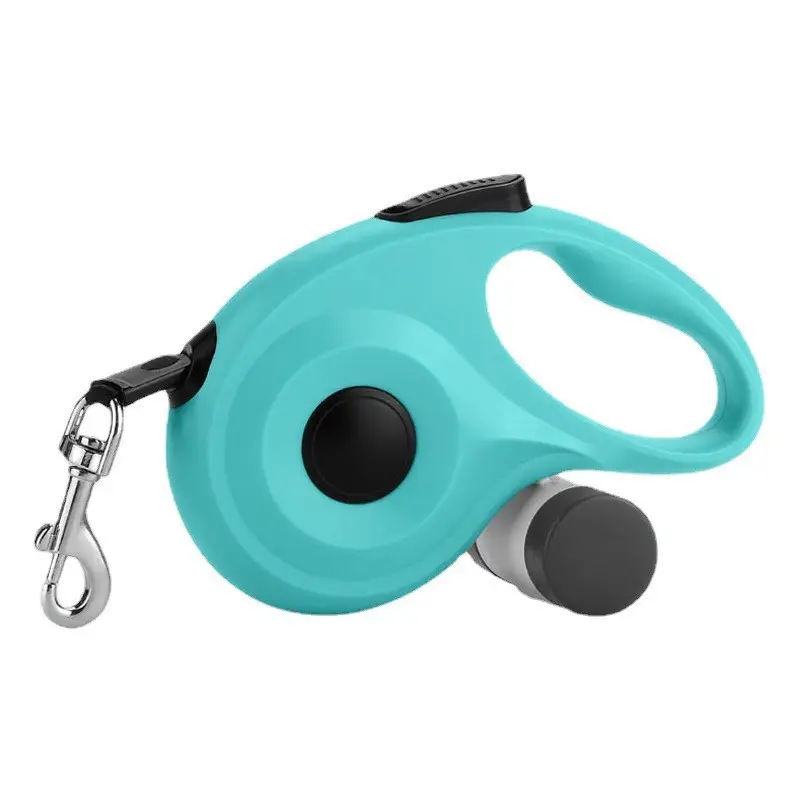 dog leash with poop bag holder